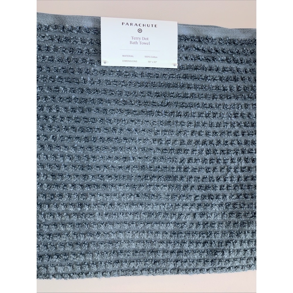 Parachute Brand Terry Dot Bath Towel in Cove - 100% Cotton
